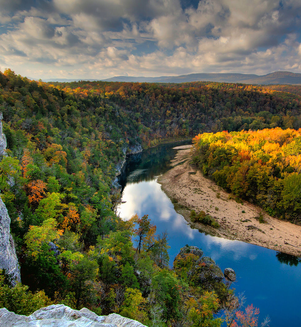 Buffalo National River from above ozarksgo image